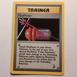 PlusPower - Pokemon TCG Karte - Base Set 2 - 113/130 - 2000 - English - Image 1