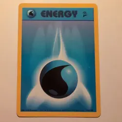 Water Energy - Pokemon TCG Karte - Base Set 2 - 130/130 - 2000 - English - Image 1