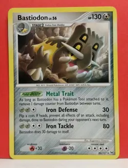 Bastiodon 20/127 Regular Rare Platinum Pokemon Card Nintendo 2009 - Image 1