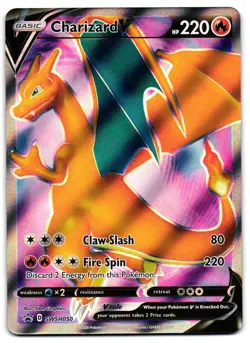 Charizard V SWSH050 - SWSH Black Star Promo Pokemon TCG - NM Card - Image 1