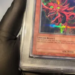 PSA 8 NM 2003 Slifer The Sky Dragon GBI-001 Secret Rare Promo YuGiOh English - Image 4