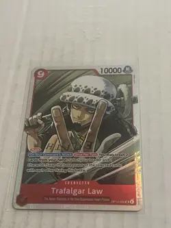 One Piece The Azure Sea’s Seven Trafalgar Law OP14-009 SR English - Image 1