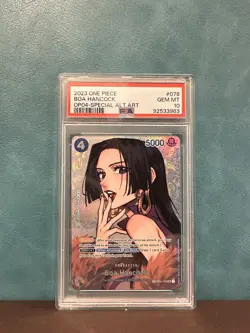 BOA HANCOCK KINGDOMS OF INTRIGUE OP04 ONE PIECE ENGLISH 2023 OP01-078 PSA 10 - Image 1