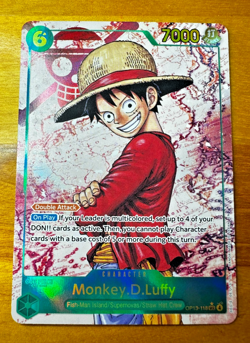 Monkey D Luffy SEC Alt Art OP13-118 Carrying On His Will One Piece TCG - Image 1