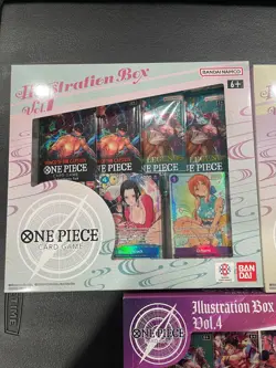 7x One Piece Illustration Box Vol 1-4 Complete Set (Sealed) Boa Nami Luffy Zoro - Image 2