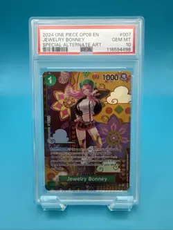 Jewelry Bonney ST02-007 2024 One Piece Special Alternate Art PSA 10 Gem Mint - Image 1