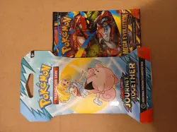 2025 Pokemon Mega Evolutions 10 Card Booster 2Pk Journey Together Scarlet Violet - Image 1