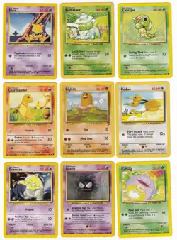 Pokemon Base Set COMPLETE SET Common Vintage WOTC 32 Card Lot MP-NM - Image 2