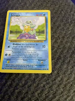 Squirtle Schiggy 63/102 Base Set German Pokemon Card Vintage 1999 - Image 4