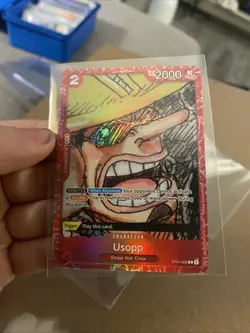 Usopp Alt Foil ST01-002 One Piece TCG Film Red Edition Promo Card Official - Image 2