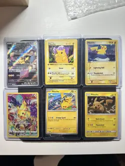 Pokemon TCG 12 Card Pikachu Lot Full Art, 1st Ed, Promos Holo Rare, Error Card - Image 1