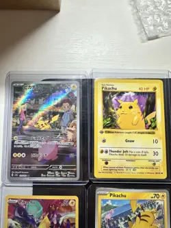 Pokemon TCG 12 Card Pikachu Lot Full Art, 1st Ed, Promos Holo Rare, Error Card - Image 3
