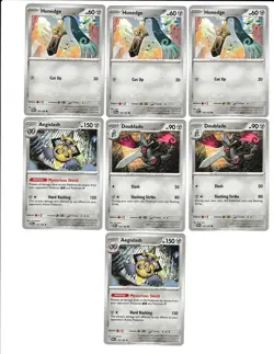 Pokemon TCG Paradox Rift (x7) Evolution - Honedge, Doublade & Aegislash Card Lot - Image 1