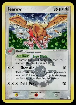 Pokemon Card - Fearow FireRed & LeafGreen 24/112 Reverse Holo - Image 1