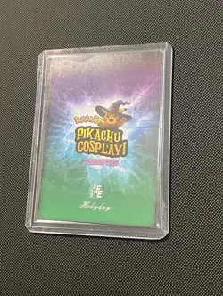 Pikachu Cosplay Joker Gold Foil Card Fan Art Pokemon Custom Holo - Image 2