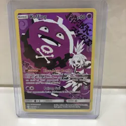 Pokemon Koffing TCG Full Art Holo Card Secret, 243/236, Sm-Cosmic Eclipse - Image 1