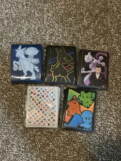 Pokemon TCG Card Sleeves Lot (5 Packs) 151 Destined Rivals Chilling Crown Zenith - Image 1