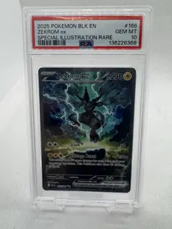 Pokemon Zekrom EX TCG Card Black Bolt SV 158/086 PSA 10 - Image 1