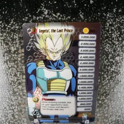 Vegeta, the Last Prince LIMITED FOIL LV3 Card #193 Score Cell Saga DBZ CCG 2001 - Image 1