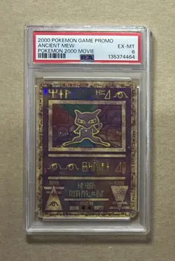 2000 Pokemon Game Movie Promo Ancient Mew Card PSA 6 - Image 1