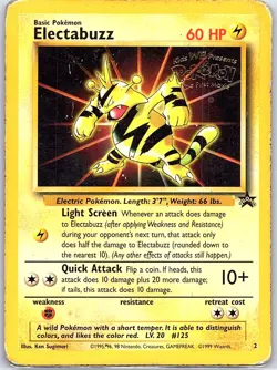 Electabuzz (Movie Promo) 2 Non Holo WoTC Promo - Pokemon Card - MP - Image 1