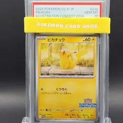 PSA 10 Pikachu 242/SV-P Pokemon Illustration Contest 2024 Promo Card Japanese - Image 3