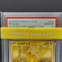 PSA 10 Pikachu 242/SV-P Pokemon Illustration Contest 2024 Promo Card Japanese - Image 4