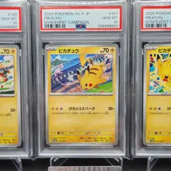 PSA 10 Pikachu 291 197 120 /SV-P Promotional Cards Japanese Sequential set of 3 - Image 3
