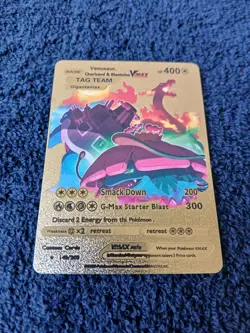 TCG Tag Team GX,VMax Gold Foil Display Cards Mint Condition - Image 3