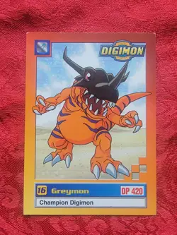 Digimon Trading Card Animated Series 1 Greymon 19 of 34 Exclusive Series 1 - Image 1