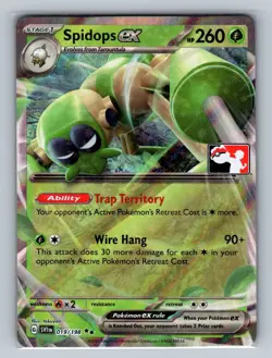 Spidops ex,019/198, Holo, Grass,Prize Pack Series Cards, NM - Image 1