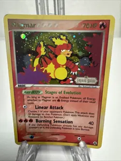 Magmar 21/92 Legend Makers Reverse Holo Logo Stamp Pokemon Card TCG - Image 1