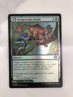 Bridgeworks Battle / Tanglespan Foil MTG Magic Gathering Card NM Mint Modern MH3 - Image 1