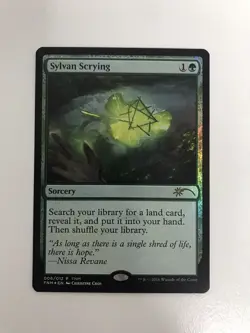 Sylvan Scrying Foil Promo MTG Magic the Gathering Card NM Near Mint FNM - Image 1