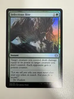 Infectious Bite Foil MTG Magic the Gathering Card NM Near Mint ONE - Image 1