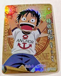 MONKEY D LUFFY R One Piece Anime TCG CCG Anime Trading Card HZ01011 RARE - Image 1