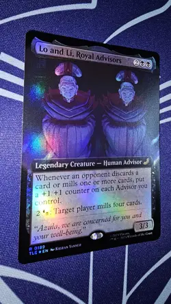 MTG Lo and Li, Royal Advisors #0189 Foil Extended Art Rare Avatar - Image 2