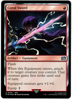 Coral Sword (Foil) - 0134 - Final Fantasy - MTG - NM/M - Image 1
