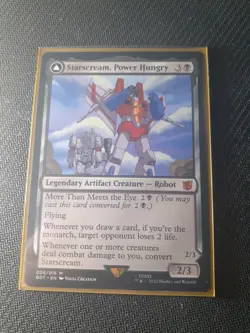 1x STARSCREAM, POWER HUNGRY - Transformers - MTG - Magic the Gathering - Image 1