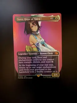 MTG Final Fantasy English Yuna, Hope of Spira Borderless 0404 Foil - Image 1