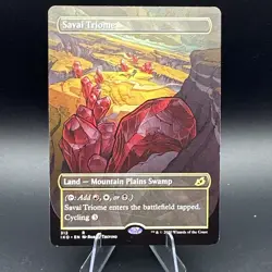 Savai Triome Land MTG Ikoria Borderless Showcase Rare #312 Non Foil - Image 1