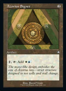 Azorius Signet (Retro) [The Brothers' War Commander] Magic MTG - Image 1