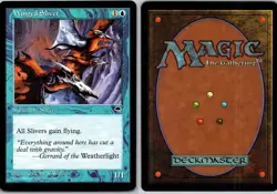 MTG Magic the Gathering 1x MP Winged Sliver - Tempest x1 - Image 1
