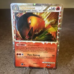 2010 Pokemon Typhlosion Prime #HGSS09 BlackStar Promo Holo HP/DAMAGED (See Desc) - Image 1