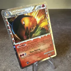 2010 Pokemon Typhlosion Prime #HGSS09 BlackStar Promo Holo HP/DAMAGED (See Desc) - Image 3