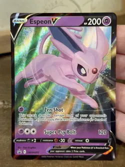 Pokemon TCG Espeon V SWSH Black Star Promos SWSH201 Holo Promo NM - Image 1