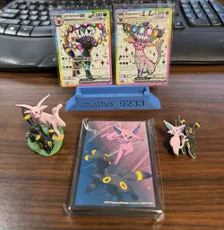 Pokemon Prismatic Evolutions Premium Figure Collection Promo, Sleeve, Fig, Pin - Image 1