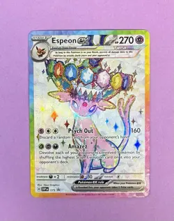 Pokemon Prismatic Evolutions Premium Figure Collection Promo, Sleeve, Fig, Pin - Image 4