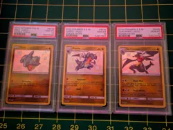Pokemon Hidden Fates Shiny Vault Gible Gabite Garchomp PSA 10 Full Set LOT holo - Image 1