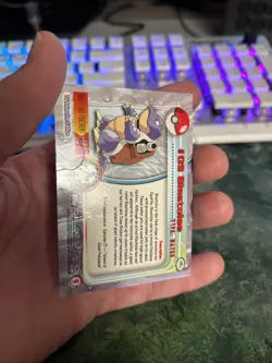 1999 TOPPS POKEMON T.V. BLASTOISE #9 BASE SET CHROME HP - Image 3